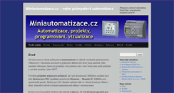 Desktop Screenshot of miniautomatizace.cz